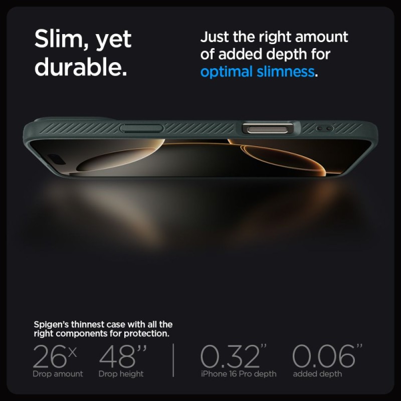 Spigen Liquid Air за iPhone 16 Pro Max Abyss Green - 8809971229265-ACS07990