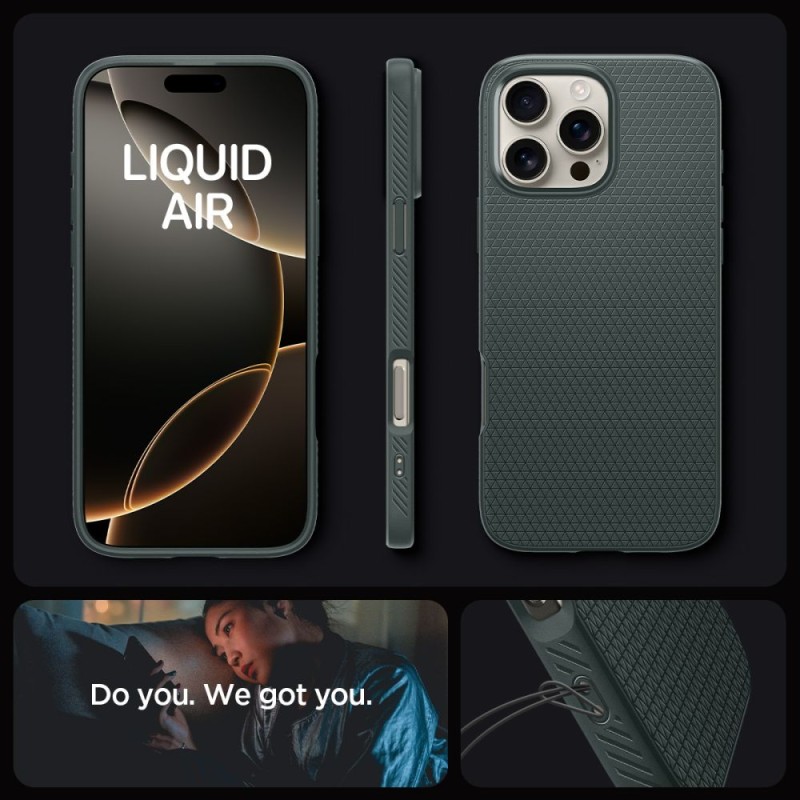 Spigen Liquid Air за iPhone 16 Pro Max Abyss Green - 8809971229265-ACS07990