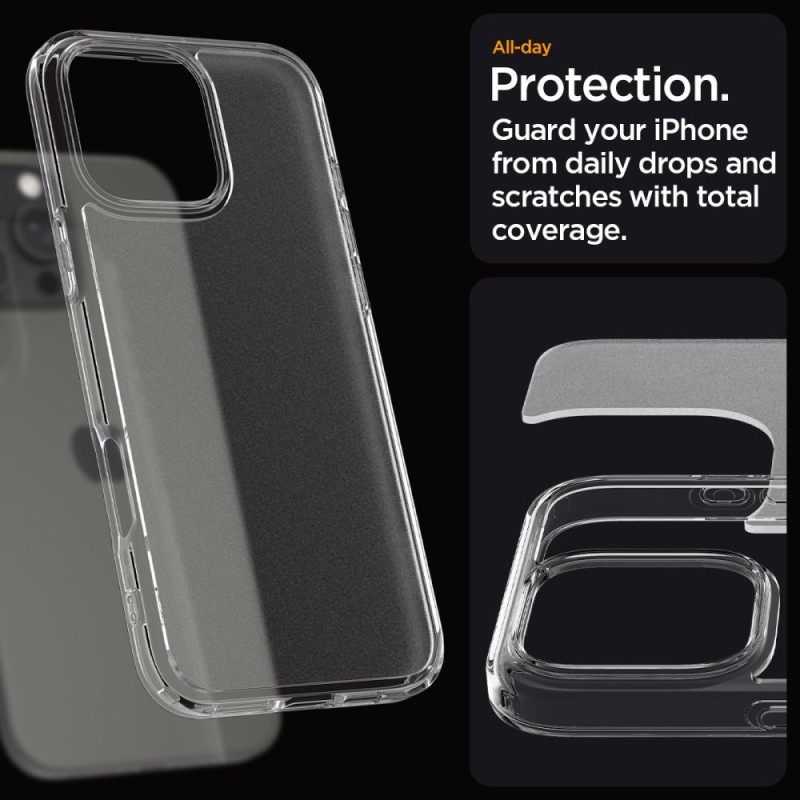 Spigen Ultra Hybrid за iPhone 16 Pro Max Frost Clear (SKU: 8809971229296-ACS07993) - Spigen Ultra Hybrid за iPhone 16 Pro Max Frost Clear (SKU: 8809971229296-ACS07993) - 8809971229296-ACS07993