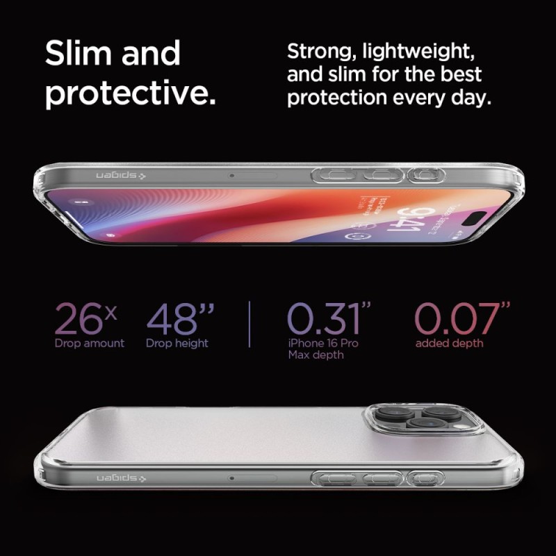 Spigen Ultra Hybrid за iPhone 16 Pro Max Frost Clear (SKU: 8809971229296-ACS07993) - Spigen Ultra Hybrid за iPhone 16 Pro Max Frost Clear (SKU: 8809971229296-ACS07993) - 8809971229296-ACS07993