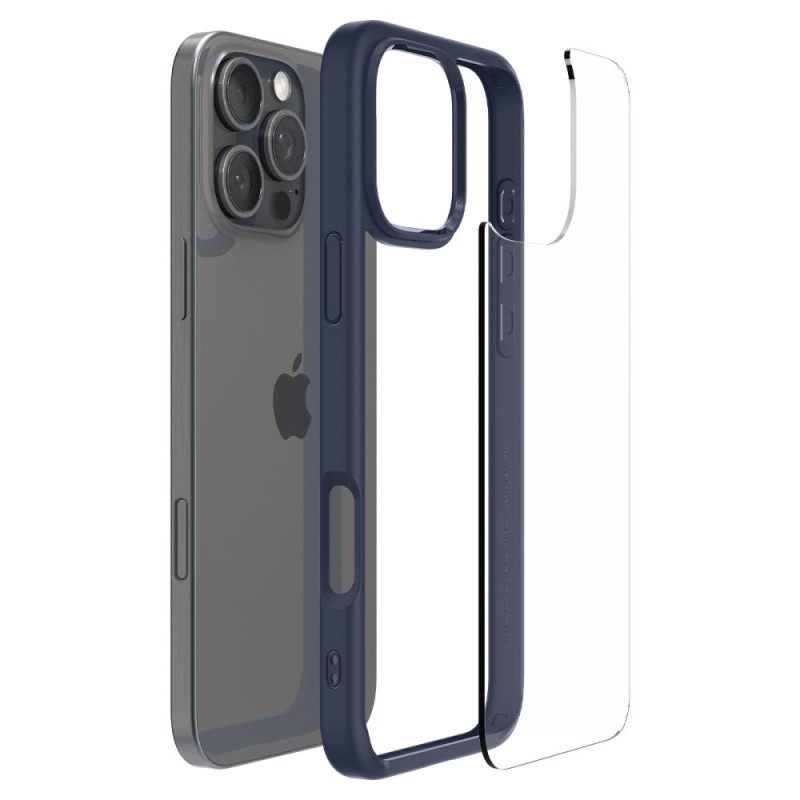 Spigen Ultra Hybrid за iPhone 16 Pro Max Navy Blue (SKU: 8809971229333-ACS07997) - Spigen Ultra Hybrid за iPhone 16 Pro Max Navy Blue (SKU: 8809971229333-ACS07997) - 8809971229333-ACS07997