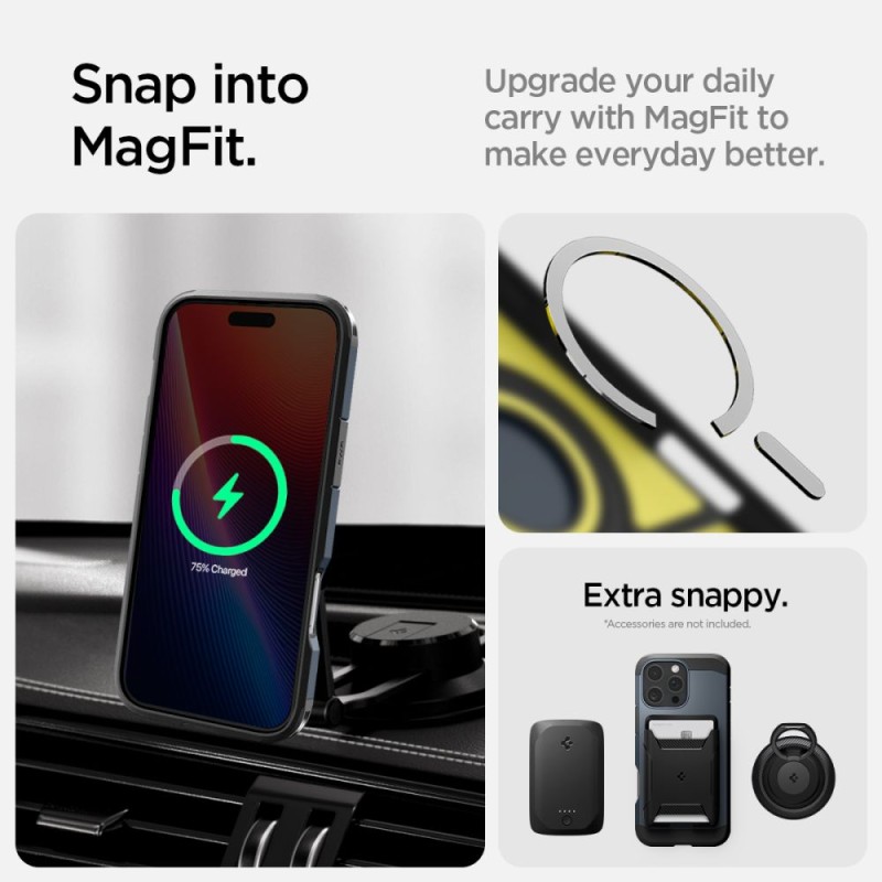 Spigen Tough Armor MagSafe за iPhone 16 Pro Max, Metal Slate - 8809971229500-ACS08014