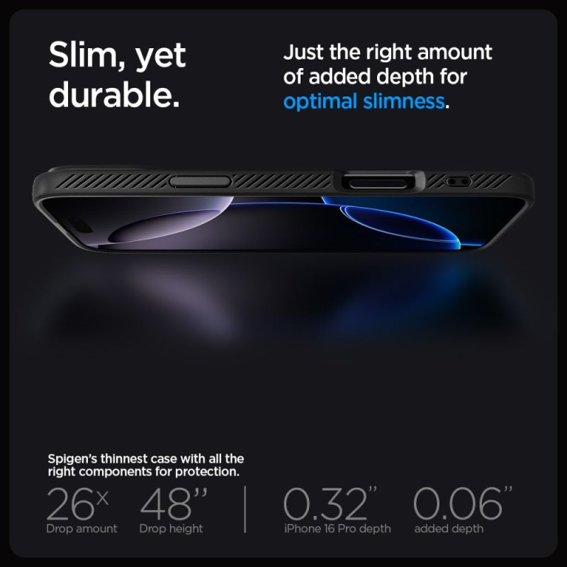 SPIGEN LIQUID AIR за iPhone 16 Pro, матово черно - SPIGEN LIQUID AIR за iPhone 16 Pro, матово черно - 8809971230292-ACS08117