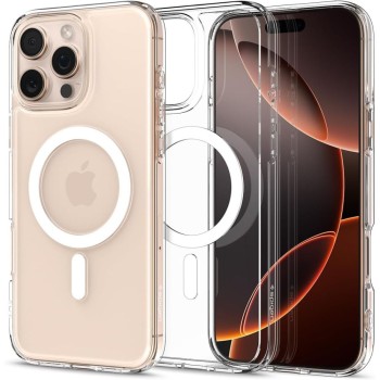 Spigen Ultra Hybrid MagSafe кейс за iPhone 16 Pro (бял)