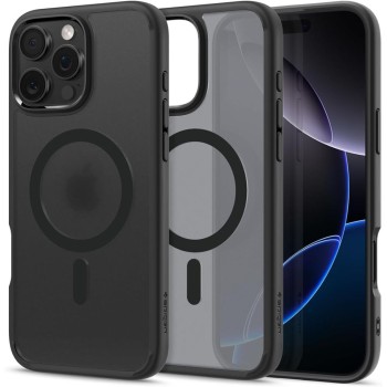 Spigen Ultra Hybrid Magsafe кейс за iPhone 16 Pro, Frost Black (ACS08134)