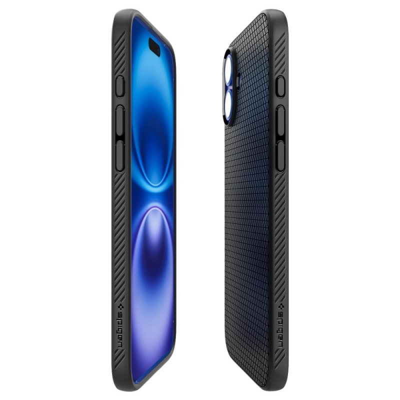 SPIGEN LIQUID AIR iPhone 16 Матово черно - SPIGEN LIQUID AIR iPhone 16 Матово черно - 8809971230896-ACS08194