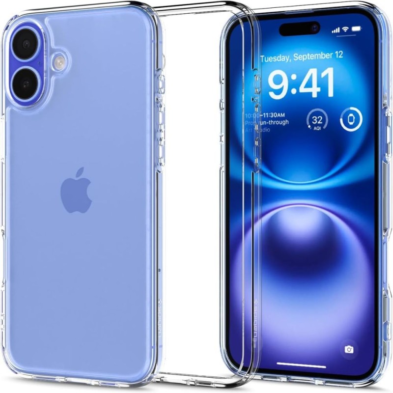 Spigen Ultra Hybrid за iPhone 16 Crystal Clear - Spigen Ultra Hybrid за iPhone 16 Crystal Clear - 8809971230926-ACS08197