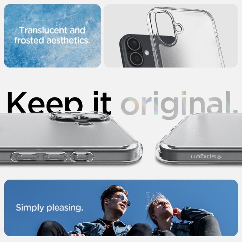 Spigen Ultra Hybrid за iPhone 16 Frost Clear - Spigen Ultra Hybrid за iPhone 16 Frost Clear - 8809971230940-ACS08199
