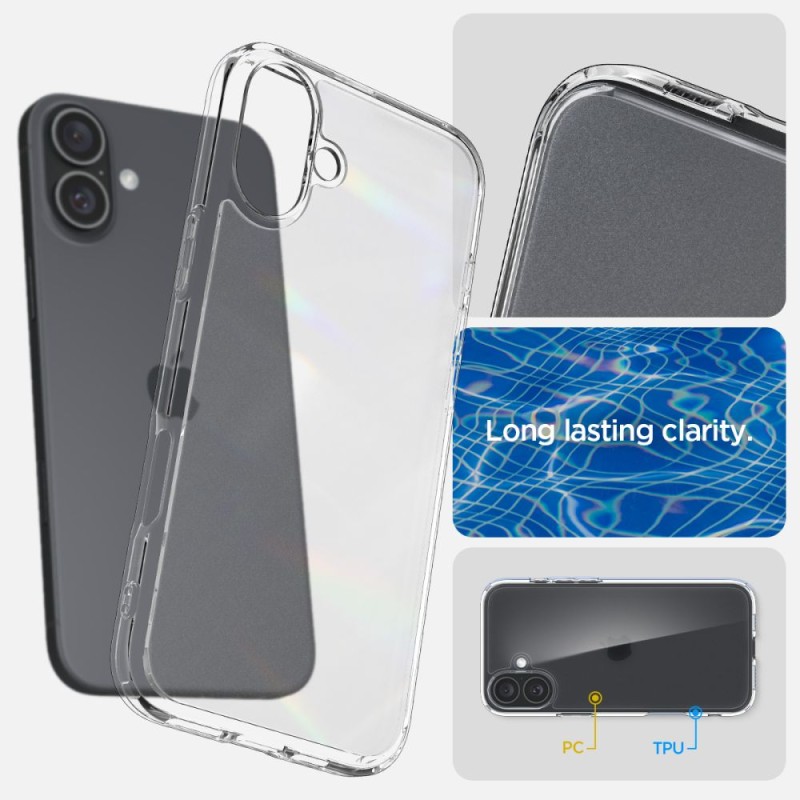 Spigen Ultra Hybrid за iPhone 16 Frost Clear - Spigen Ultra Hybrid за iPhone 16 Frost Clear - 8809971230940-ACS08199
