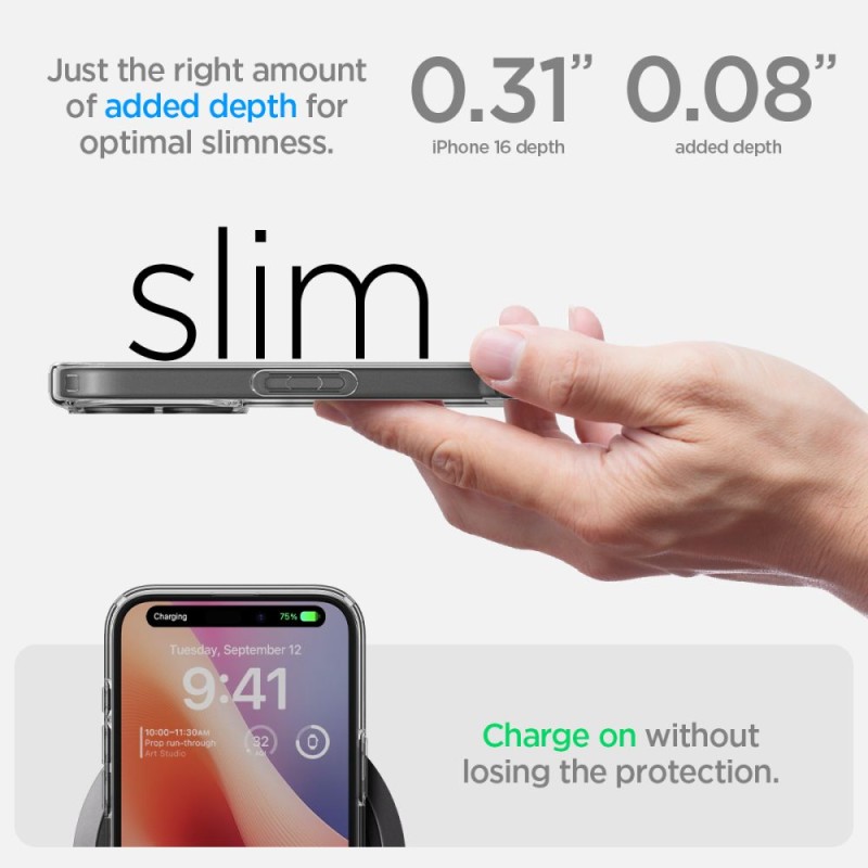 Spigen Ultra Hybrid за iPhone 16 Frost Clear - Spigen Ultra Hybrid за iPhone 16 Frost Clear - 8809971230940-ACS08199
