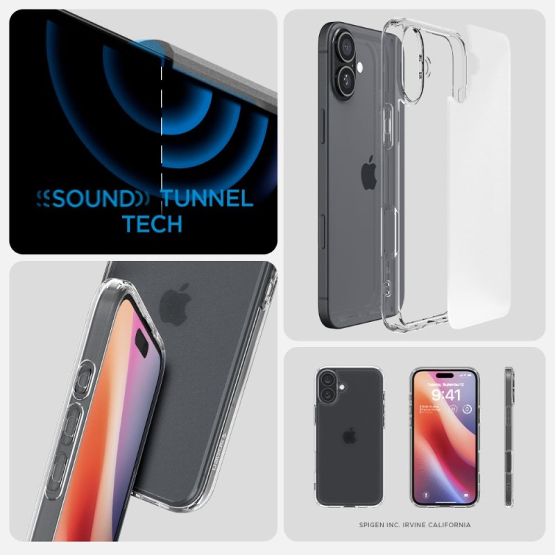 Spigen Ultra Hybrid за iPhone 16 Frost Clear - Spigen Ultra Hybrid за iPhone 16 Frost Clear - 8809971230940-ACS08199