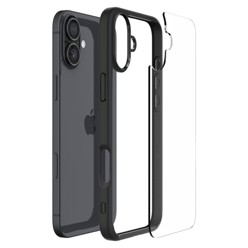 Spigen Ultra Hybrid за iPhone 16, матово черно - Spigen Ultra Hybrid за iPhone 16, матово черно - 8809971230964-ACS08201