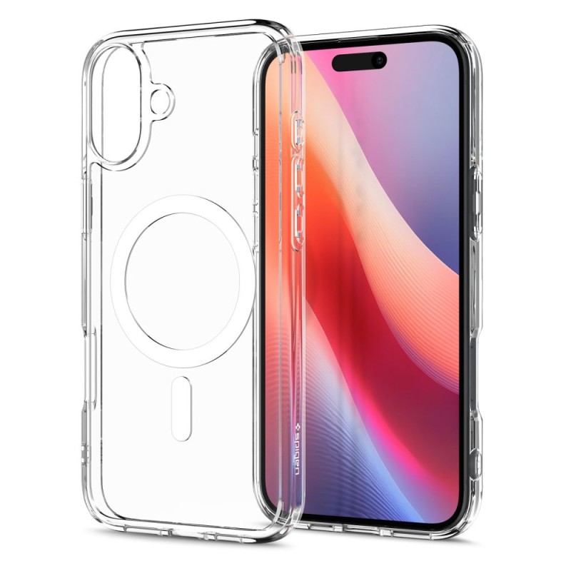 SPIGEN ULTRA HYBRID MagSafe кейс за iPhone 16 (бял) - SPIGEN ULTRA HYBRID MagSafe кейс за iPhone 16 (бял) - 8809971231008-ACS08205