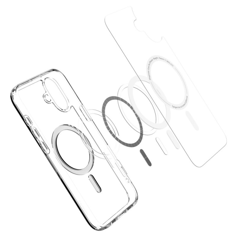 SPIGEN ULTRA HYBRID MagSafe кейс за iPhone 16 (бял) - SPIGEN ULTRA HYBRID MagSafe кейс за iPhone 16 (бял) - 8809971231008-ACS08205