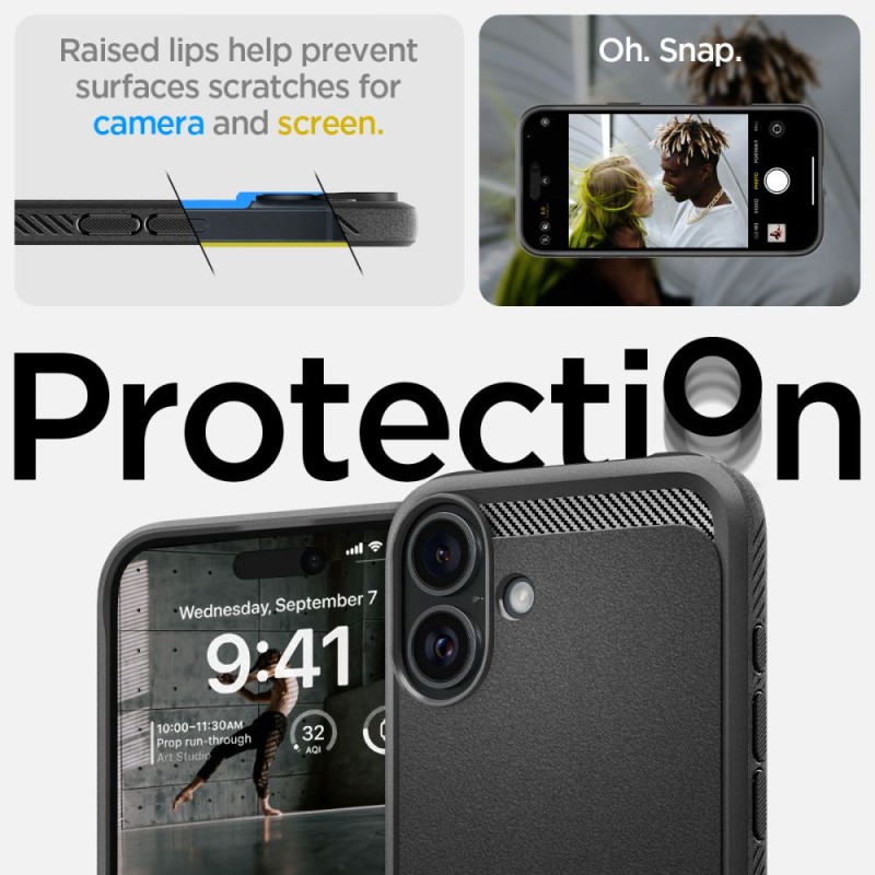 Spigen Rugged Armor MagSafe за iPhone 16 матово черно (SKU: 8809971231091-ACS08214) - Spigen Rugged Armor MagSafe за iPhone 16 матово черно (SKU: 8809971231091-ACS08214) - 8809971231091-ACS08214