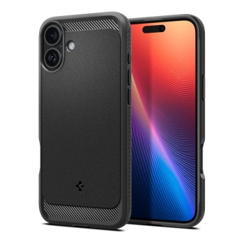 Spigen Rugged Armor MagSafe за iPhone 16 матово черно (SKU: 8809971231091-ACS08214)