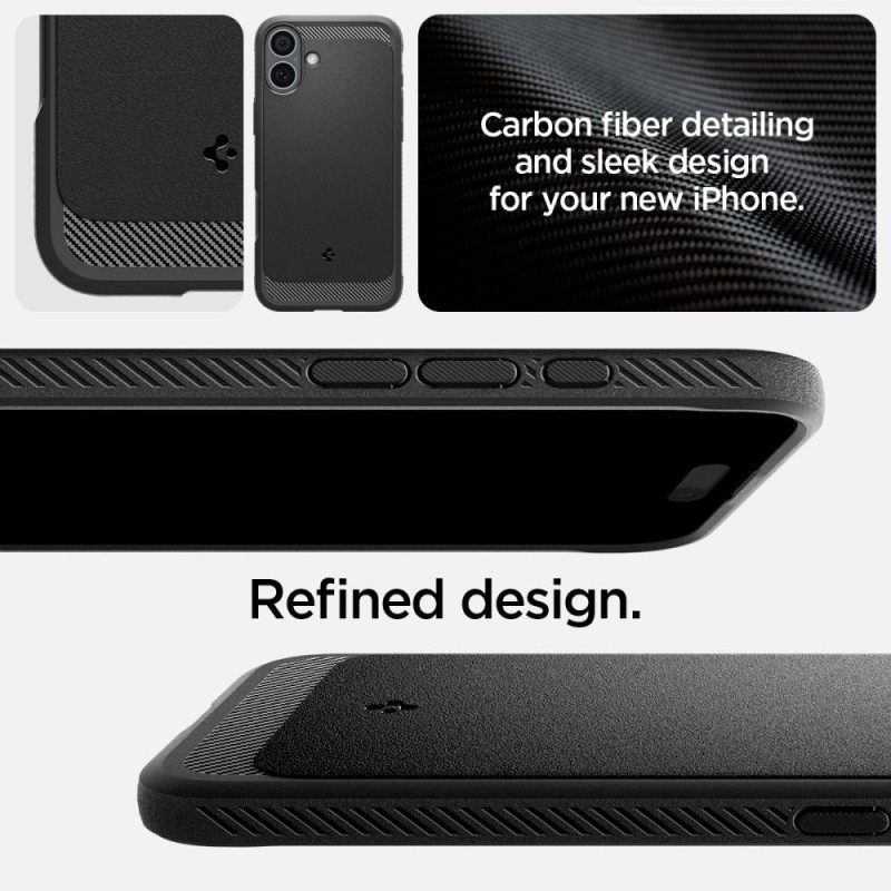 Spigen Rugged Armor MagSafe за iPhone 16 матово черно (SKU: 8809971231091-ACS08214) - Spigen Rugged Armor MagSafe за iPhone 16 матово черно (SKU: 8809971231091-ACS08214) - 8809971231091-ACS08214