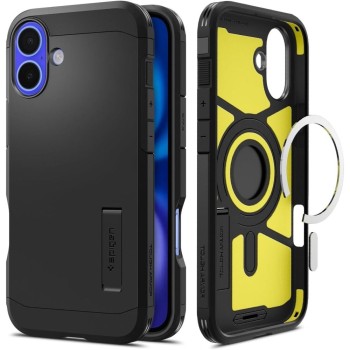 Spigen Tough Armor MagSafe за iPhone 16 (черен)