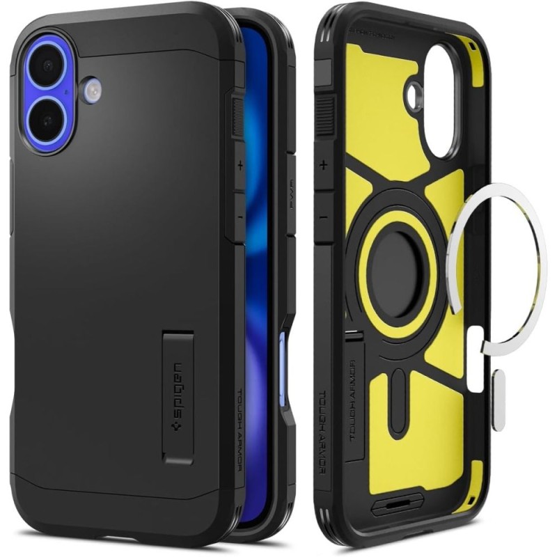 Spigen Tough Armor MagSafe за iPhone 16 (черен) - Spigen Tough Armor MagSafe за iPhone 16 (черен) - 8809971231114-ACS08216