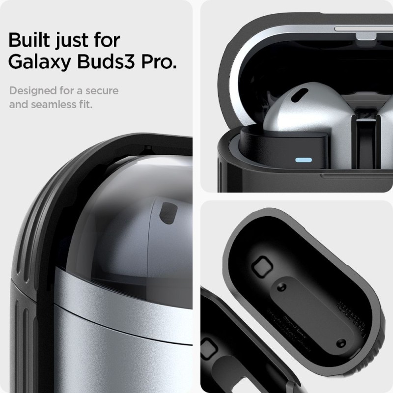 Spigen Rugged Armor за Samsung Galaxy Buds 3 / 3 FE / 3 Pro (matte black) - Spigen Rugged Armor за Samsung Galaxy Buds 3 / 3 FE / 3 Pro (matte black) - 8809971232012-ACS08330