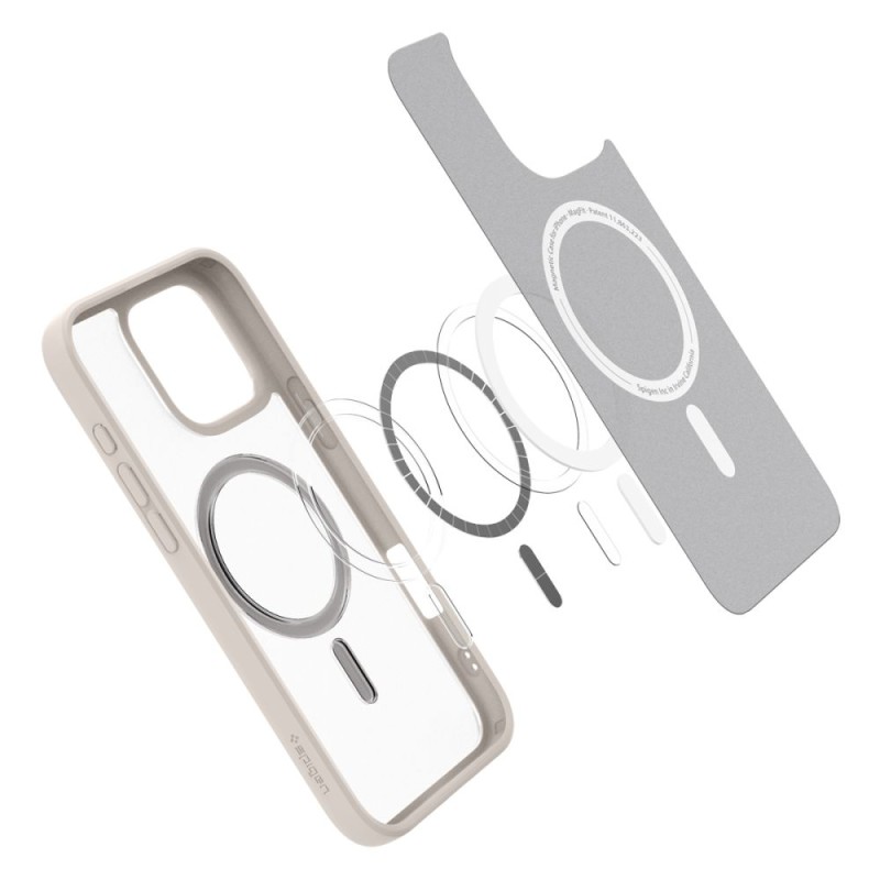 Spigen Ultra Hybrid MagSafe за iPhone 16 Pro Max, Frost Natural Titanium (SKU: 8809971232630-ACS08382) - Spigen Ultra Hybrid MagSafe за iPhone 16 Pro Max, Frost Natural Titanium (SKU: 8809971232630-ACS08382) - 8809971232630-ACS08382