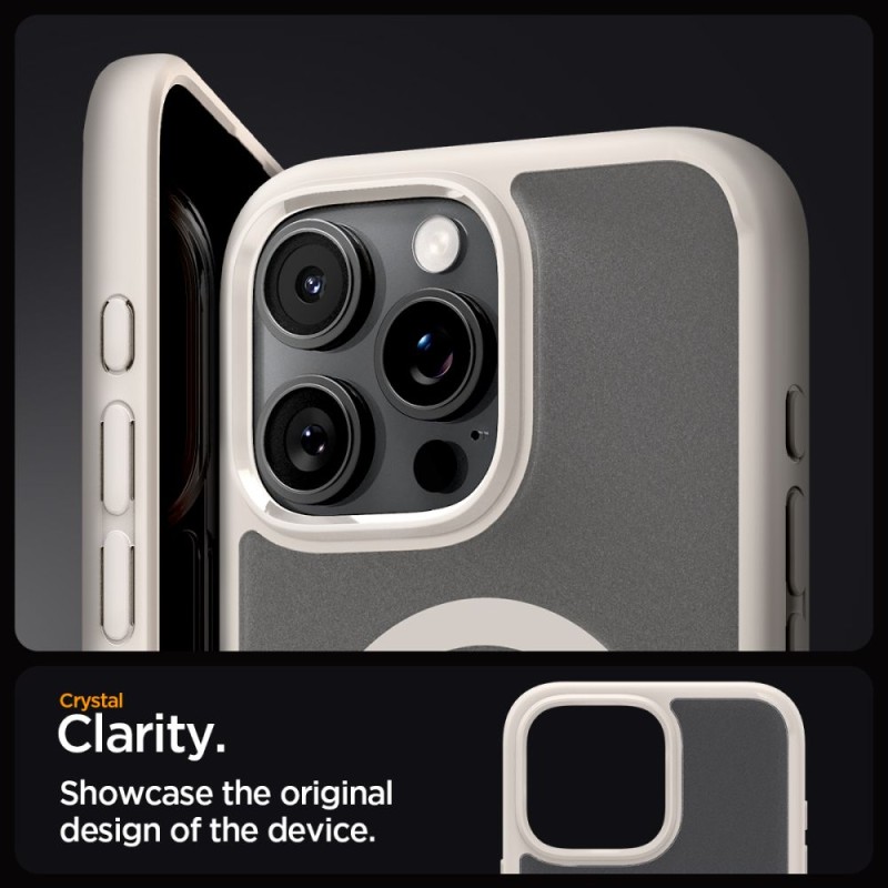 Spigen Ultra Hybrid MagSafe за iPhone 16 Pro Max, Frost Natural Titanium (SKU: 8809971232630-ACS08382) - Spigen Ultra Hybrid MagSafe за iPhone 16 Pro Max, Frost Natural Titanium (SKU: 8809971232630-ACS08382) - 8809971232630-ACS08382