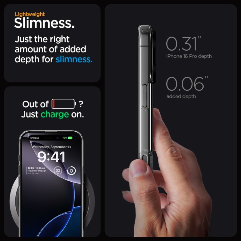 Spigen Liquid Crystal Magsafe кейс за iPhone 16 Pro Max (Clear) - Spigen Liquid Crystal Magsafe кейс за iPhone 16 Pro Max (Clear) - 8809971232685-ACS08387