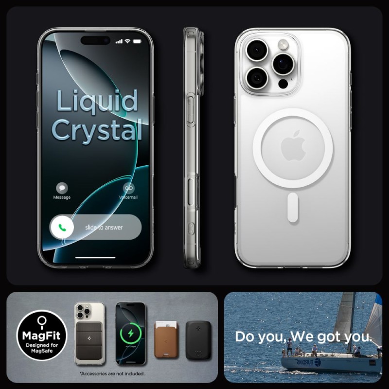 Spigen Liquid Crystal Magsafe кейс за iPhone 16 Pro Max (Clear) - Spigen Liquid Crystal Magsafe кейс за iPhone 16 Pro Max (Clear) - 8809971232685-ACS08387