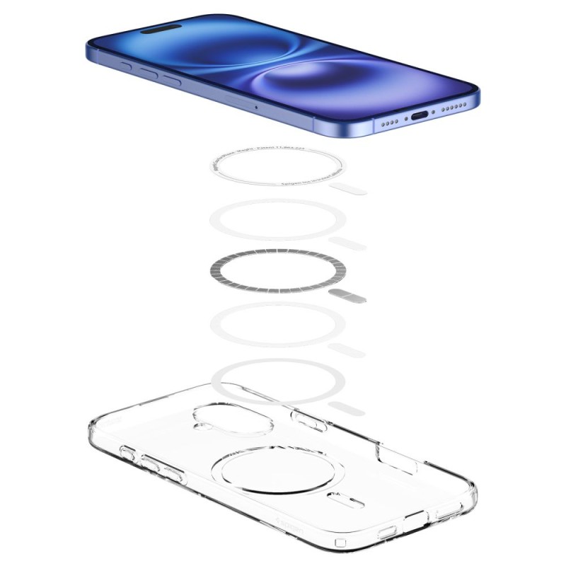 SPIGEN Liquid Crystal MagSafe за iPhone 16 Clear - SPIGEN Liquid Crystal MagSafe за iPhone 16 Clear - 8809971232715-ACS08390