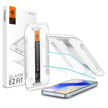 Spigen Glas.TR „EZ Fit” стъклено предпазно фолио (темперирано) 2 броя за Google Pixel 9 / 9 Pro / 10 / 10 Pro Clear