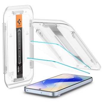Spigen Glas.TR „EZ Fit” стъклено предпазно фолио (темперирано) 2 броя за Google Pixel 9 / 9 Pro / 10 / 10 Pro Clear