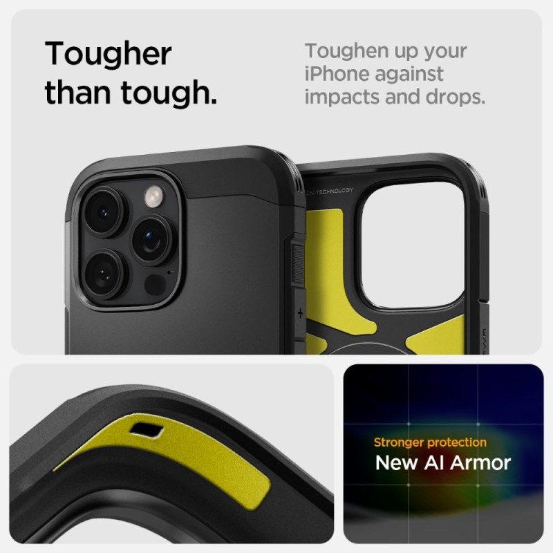 Spigen Tough Armor „T” MagSafe за iPhone 16 Pro Max (черен) - 8809971233590-ACS08503