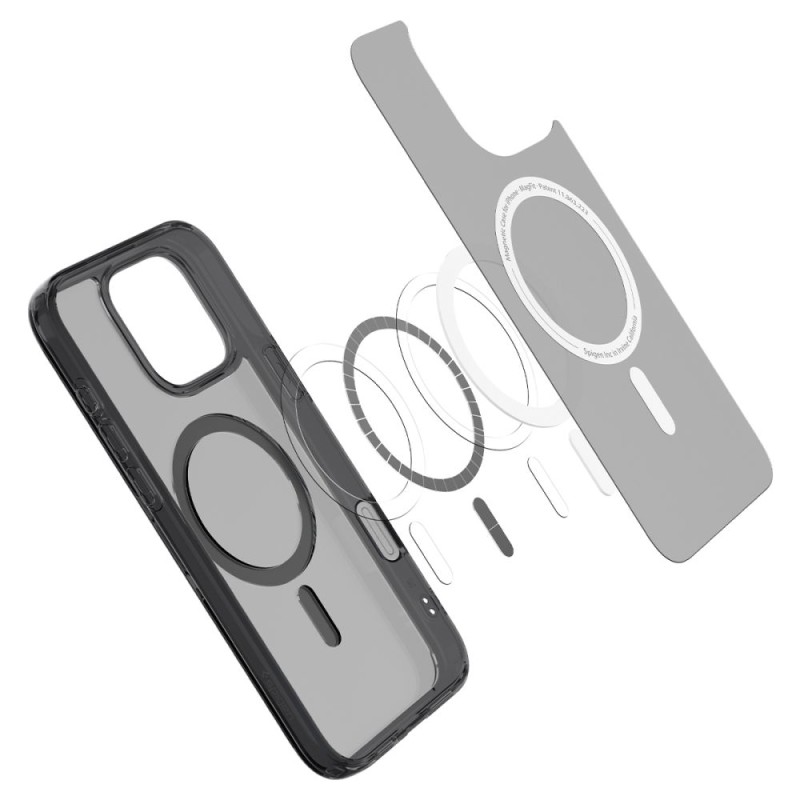 Spigen Ultra Hybrid „T” MagSafe за iPhone 16 Pro Max, Frost Black - 8809971233637-ACS08507