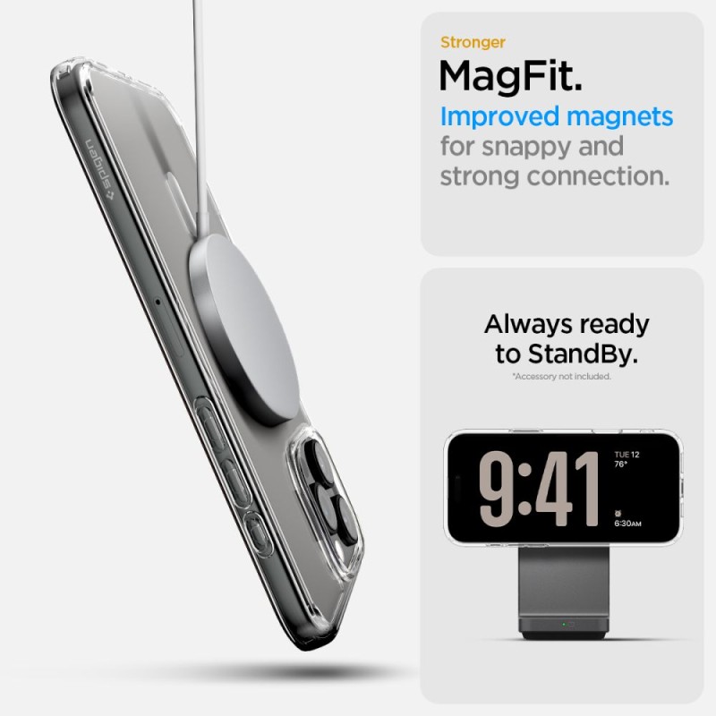 Spigen Ultra Hybrid „T” с MagSafe кейс за iPhone 16 Pro (бял) - Spigen Ultra Hybrid „T” с MagSafe кейс за iPhone 16 Pro (бял) - 8809971233682-ACS08512