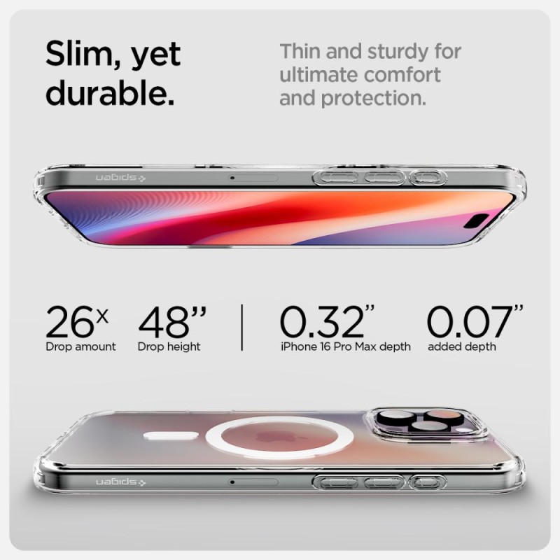 Spigen Ultra Hybrid „T” с MagSafe кейс за iPhone 16 Pro (бял) - Spigen Ultra Hybrid „T” с MagSafe кейс за iPhone 16 Pro (бял) - 8809971233682-ACS08512