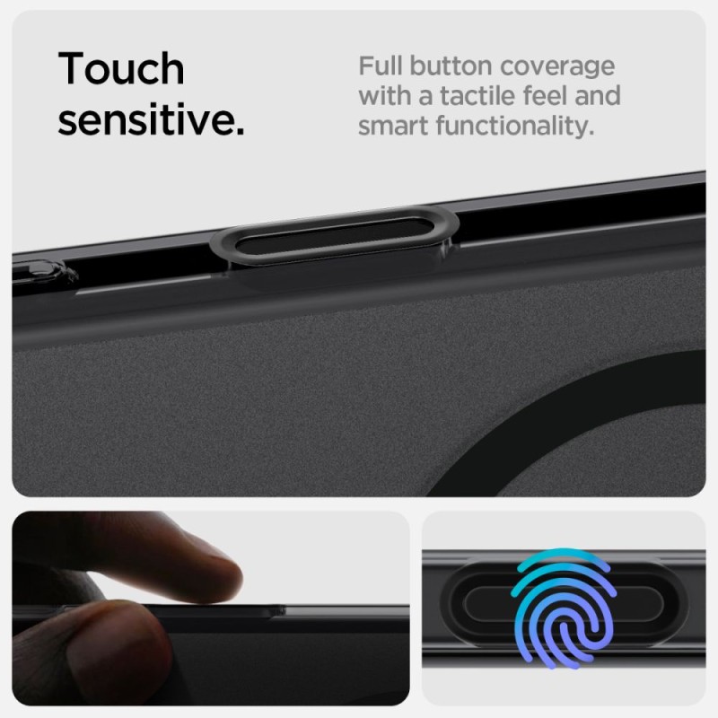 Spigen Ultra Hybrid „T” с MagSafe кейс за iPhone 16 Pro Frost Black - 8809971233705-ACS08514