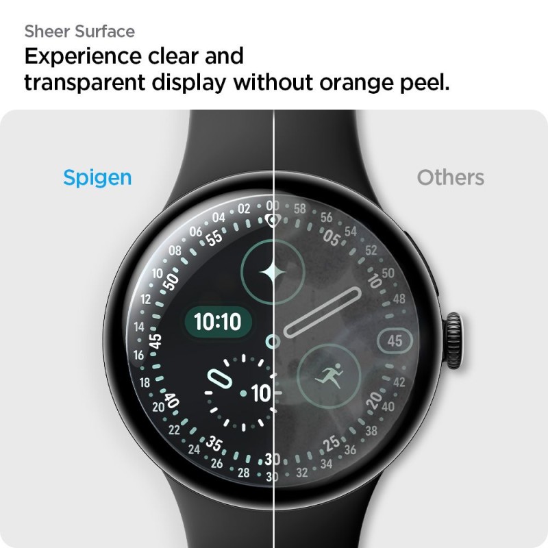 Spigen Elite Shield EZ Fit хидрогелно фолио 2-пак за Google Pixel Watch 3/4/5 (41 мм) прозрачен
