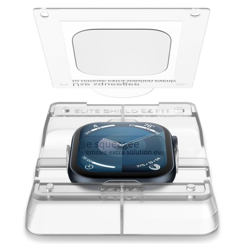 Spigen Elite Shield „EZ Fit” хидрогелно фолио за Apple Watch 10/11 (42 мм) – прозрачно, 2 броя - 8809971234269-AFL08580