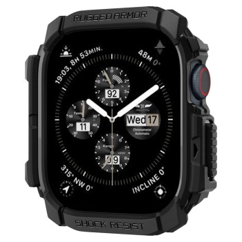SPIGEN RUGGED ARMOR за Apple Watch 10 / 11 (42 мм) – матово черно