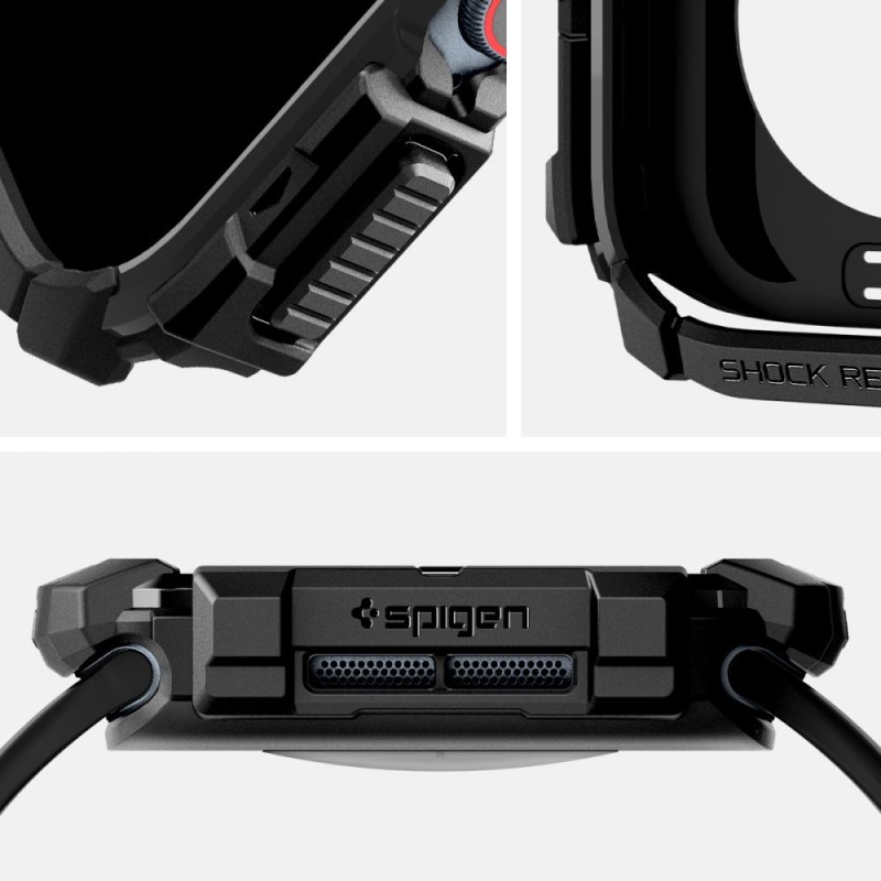SPIGEN RUGGED ARMOR за Apple Watch 10 / 11 (42 мм) – матово черно - SPIGEN RUGGED ARMOR за Apple Watch 10 / 11 (42 мм) – матово черно - 8809971234313-ACS08585