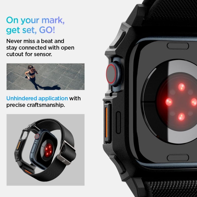 SPIGEN LITE FIT „PRO“ за Apple Watch 10/11 (42 мм) матово черно - SPIGEN LITE FIT „PRO“ за Apple Watch 10/11 (42 мм) матово черно - 8809971234405-ACS08594