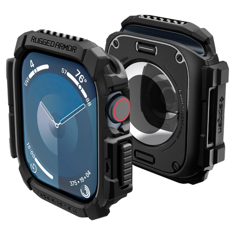 SPIGEN RUGGED ARMOR за Apple Watch 10 / 11 (46 мм) – матово черно - SPIGEN RUGGED ARMOR за Apple Watch 10 / 11 (46 мм) – матово черно - 8809971234412-ACS08597