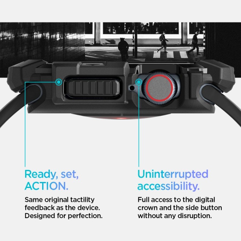 SPIGEN RUGGED ARMOR за Apple Watch 10 / 11 (46 мм) – матово черно - SPIGEN RUGGED ARMOR за Apple Watch 10 / 11 (46 мм) – матово черно - 8809971234412-ACS08597