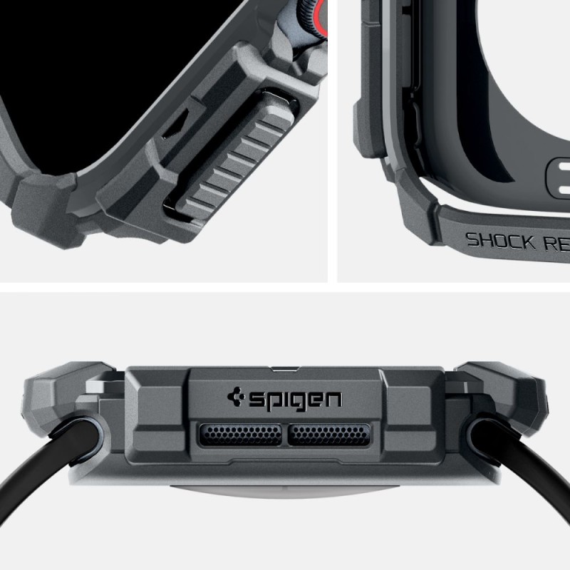SPIGEN RUGGED ARMOR за Apple Watch 10 / 11 (46 мм) тъмно сиво - 8809971234429-ACS08598