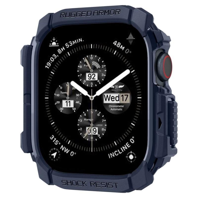 Spigen Rugged Armor за Apple Watch 10 / 11 (46 мм) Navy Blue - Spigen Rugged Armor за Apple Watch 10 / 11 (46 мм) Navy Blue - 8809971234436-ACS08599