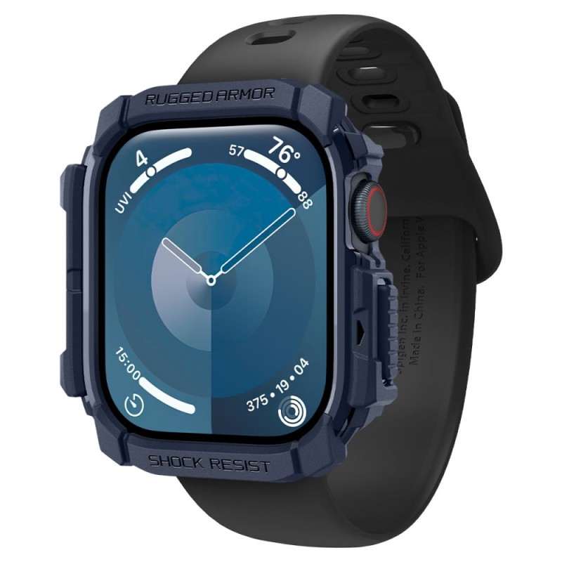 Spigen Rugged Armor за Apple Watch 10 / 11 (46 мм) Navy Blue - Spigen Rugged Armor за Apple Watch 10 / 11 (46 мм) Navy Blue - 8809971234436-ACS08599