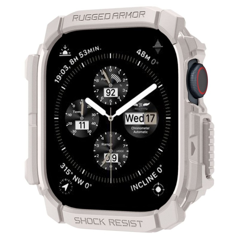 Spigen Rugged Armor за Apple Watch 10/11 (46 мм) Dune Beige - 8809971234443-ACS08600