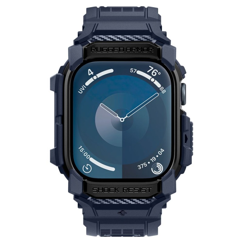SPIGEN RUGGED ARMOR „PRO” каишка за Apple Watch 10/11 (46 мм) Navy Blue - SPIGEN RUGGED ARMOR „PRO” каишка за Apple Watch 10/11 (46 мм) Navy Blue - 8809971234504-ACS08606