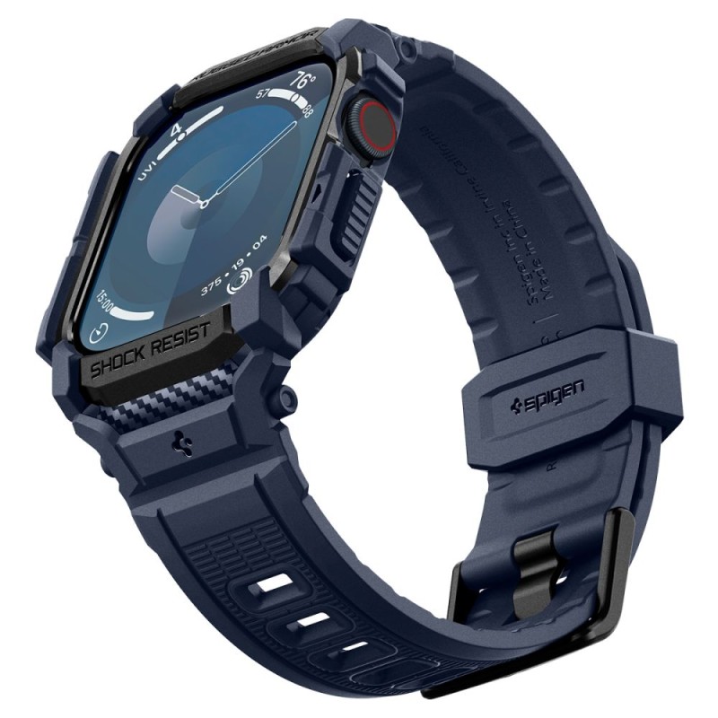 SPIGEN RUGGED ARMOR „PRO” каишка за Apple Watch 10/11 (46 мм) Navy Blue - SPIGEN RUGGED ARMOR „PRO” каишка за Apple Watch 10/11 (46 мм) Navy Blue - 8809971234504-ACS08606