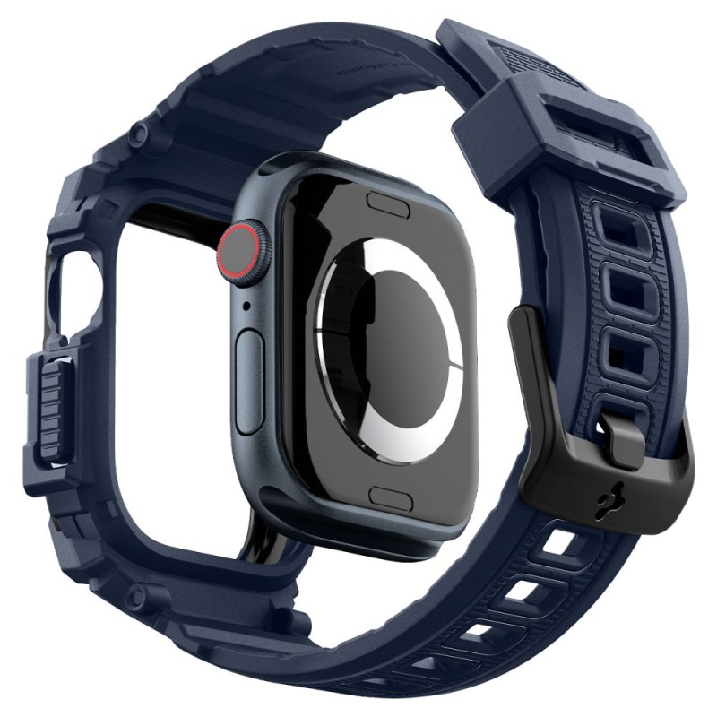 SPIGEN RUGGED ARMOR „PRO” каишка за Apple Watch 10/11 (46 мм) Navy Blue - SPIGEN RUGGED ARMOR „PRO” каишка за Apple Watch 10/11 (46 мм) Navy Blue - 8809971234504-ACS08606